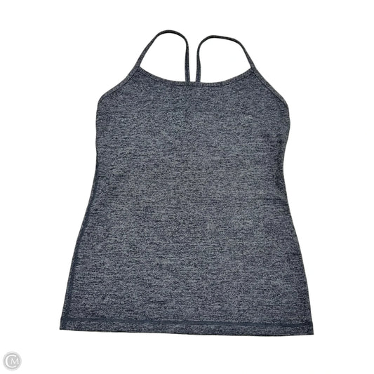 Athletic Tank Top By Lululemon In Black & Grey, Size: M