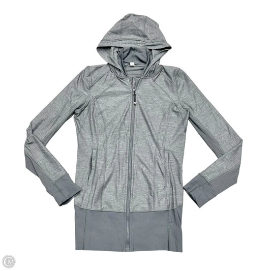 Athletic Jacket By Lululemon In Grey, Size: M