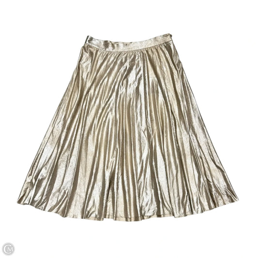 Skirt Midi By Maeve In Silver & Tan, Size: Xs