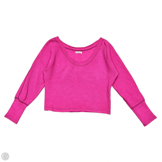Top Long Sleeve By We The Free In Pink, Size: M