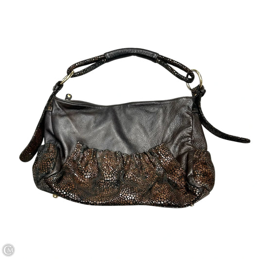 Handbag Leather By Borsetta Milano, Size: Medium