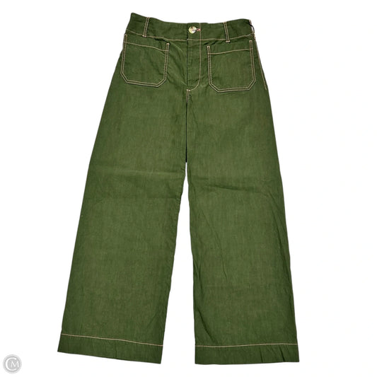 Pants Wide Leg By Maeve In Green & Pink, Size: 4