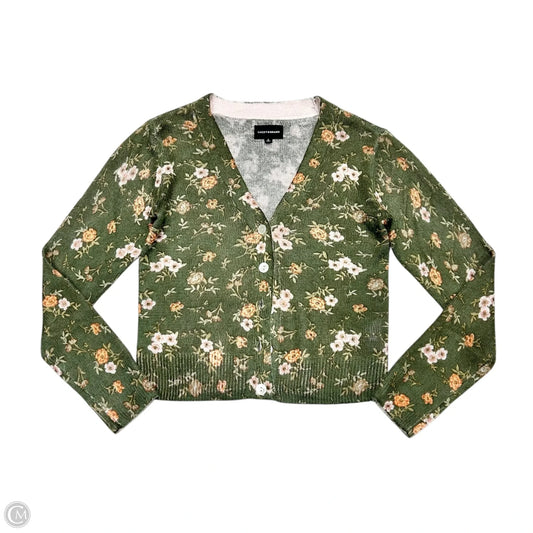 Cardigan By Lucky Brand In Green, Size: S