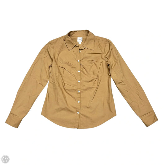 Top Long Sleeve By Maeve In Tan, Size: S