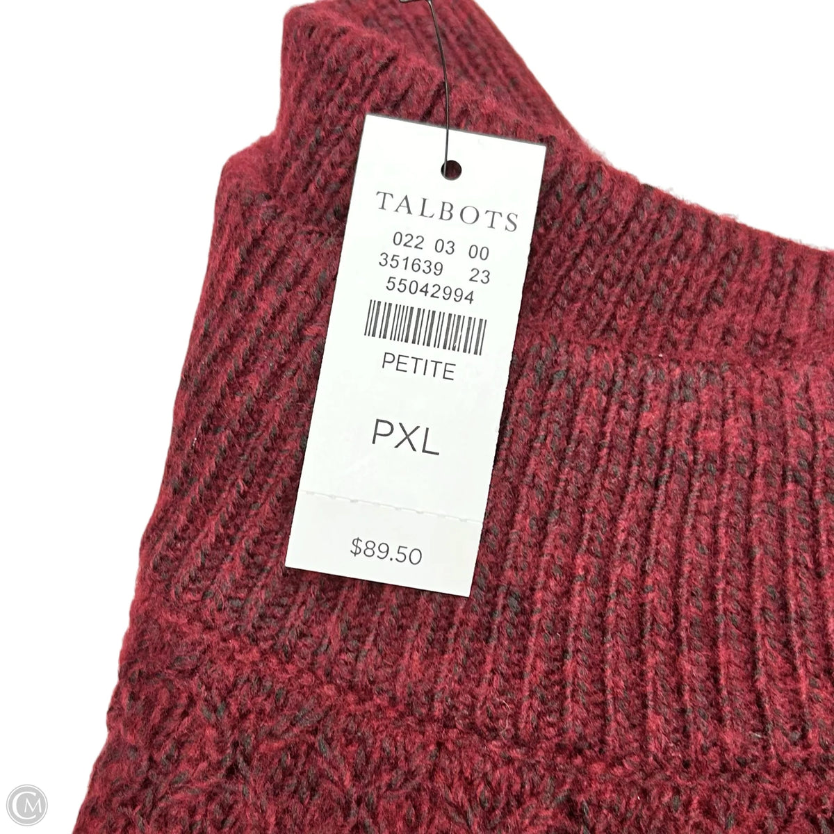 Sweater By Talbots In Maroon, Size: Xlp