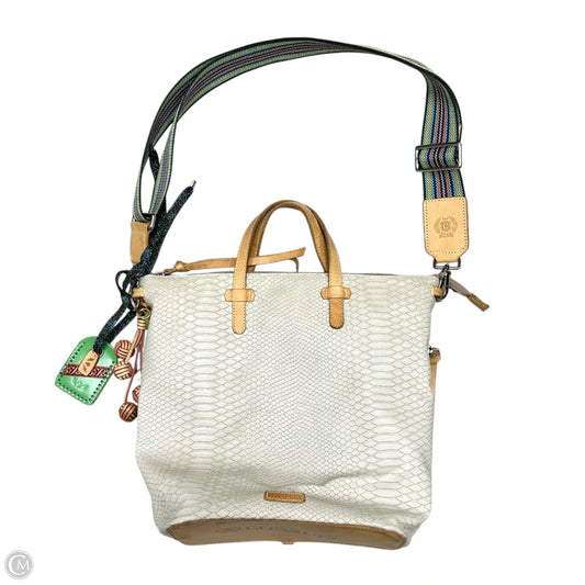 Handbag Leather By Consuela, Size: Medium