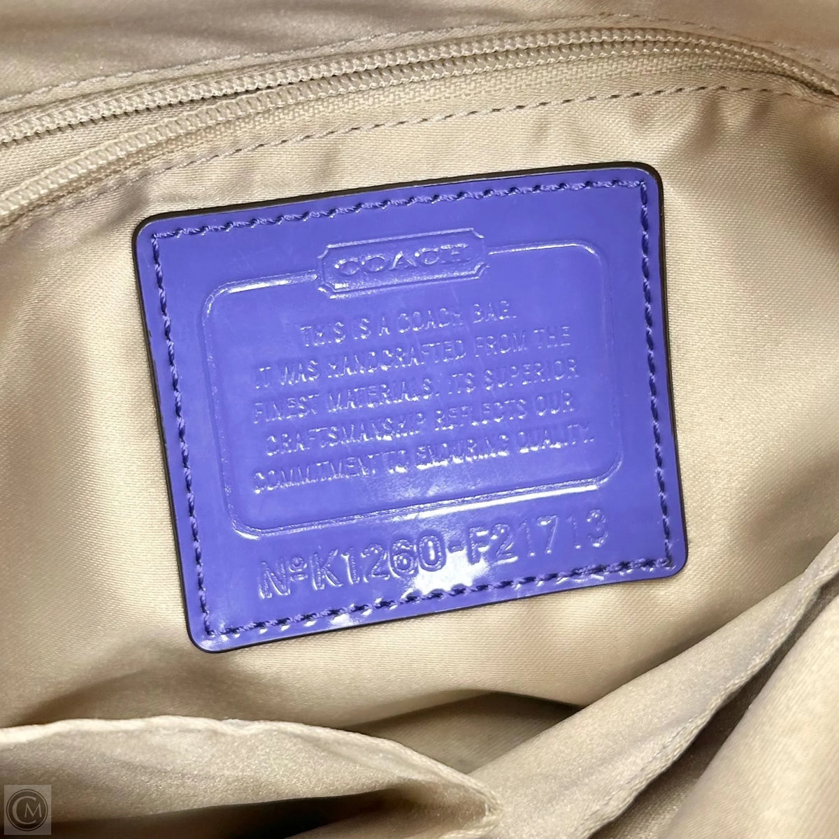 Handbag Designer By Coach, Size: Medium