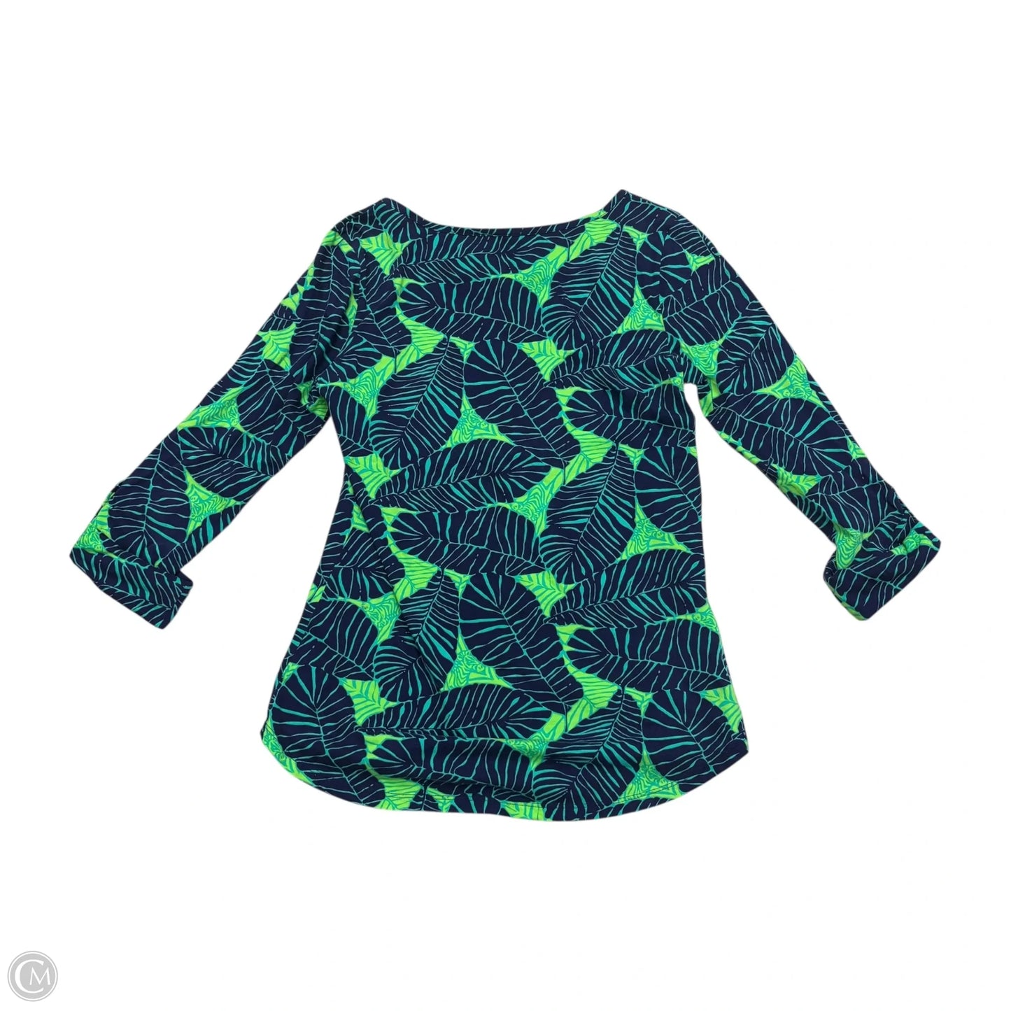 Top Long Sleeve Designer By Lilly Pulitzer In Green, Size: M