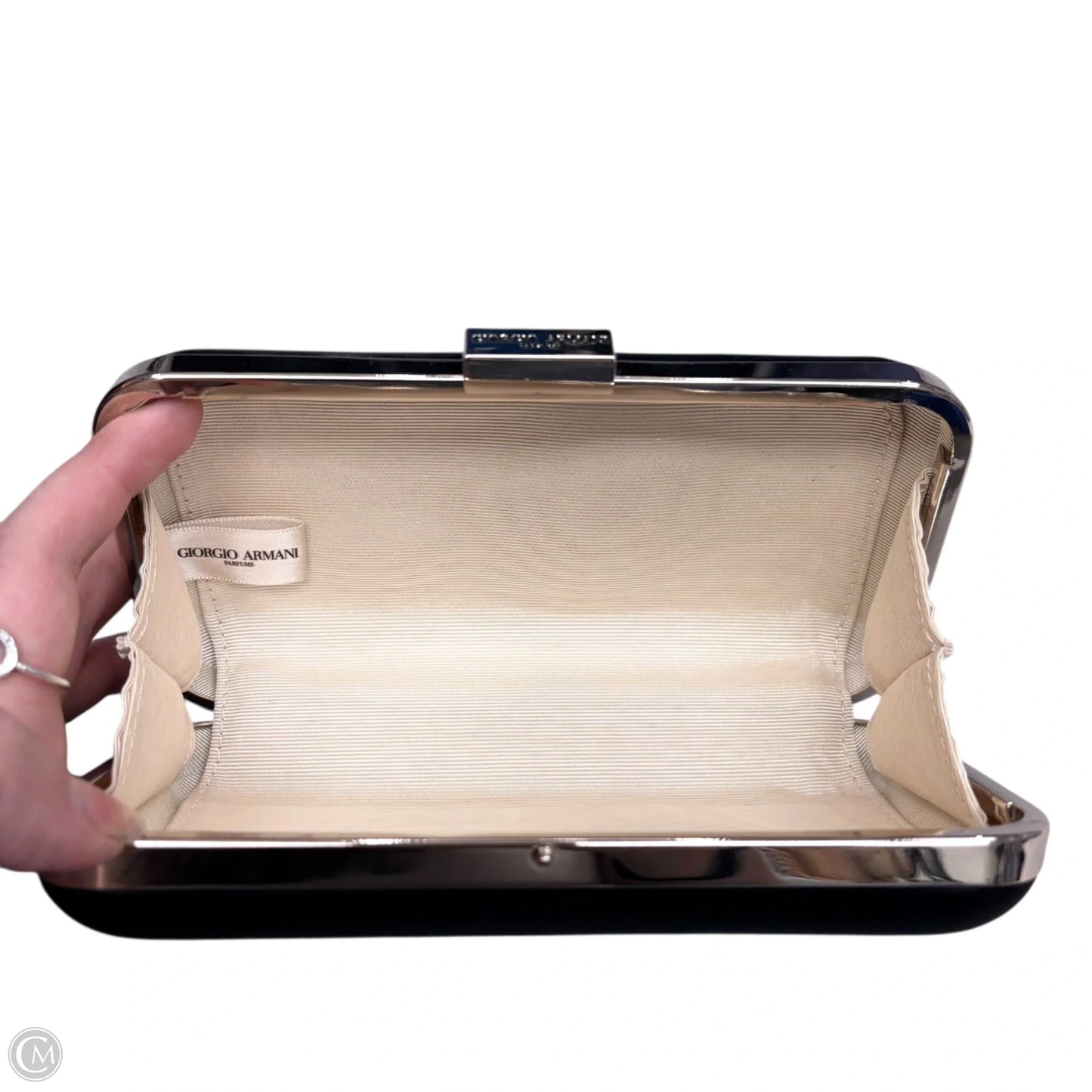 Clutch Luxury Designer By Giorgio Armani, Size: Small