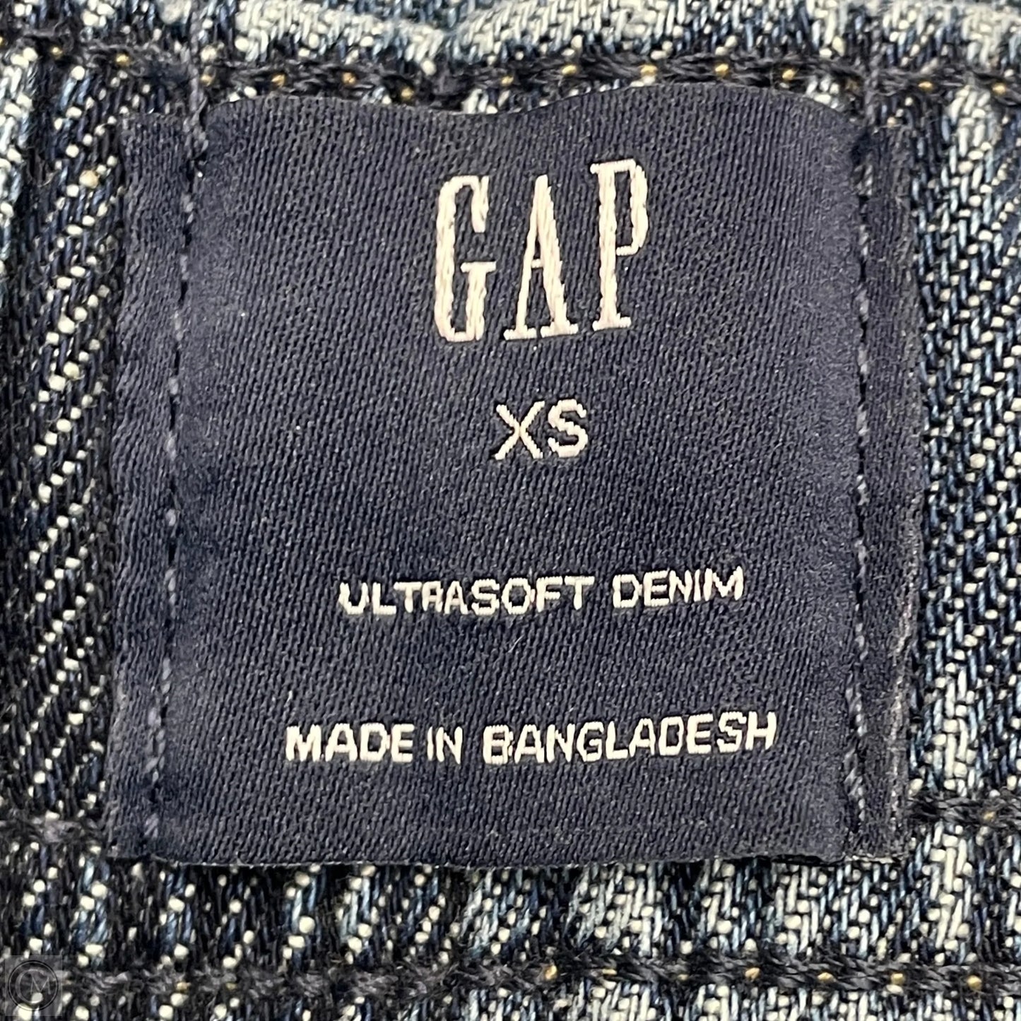 Jeans Wide Leg By Gap In Blue Denim, Size: Xs