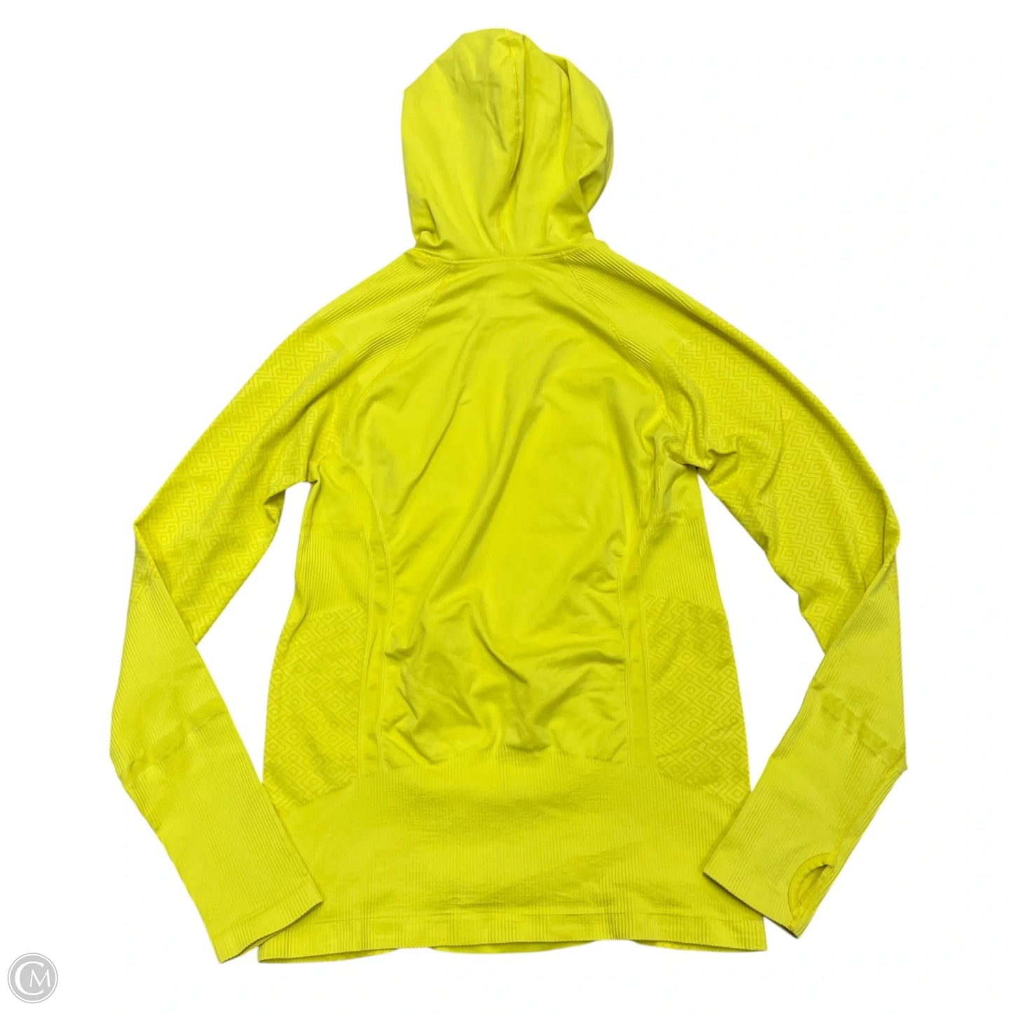 Athletic Top Long Sleeve Hoodie By Athleta In Yellow, Size: L
