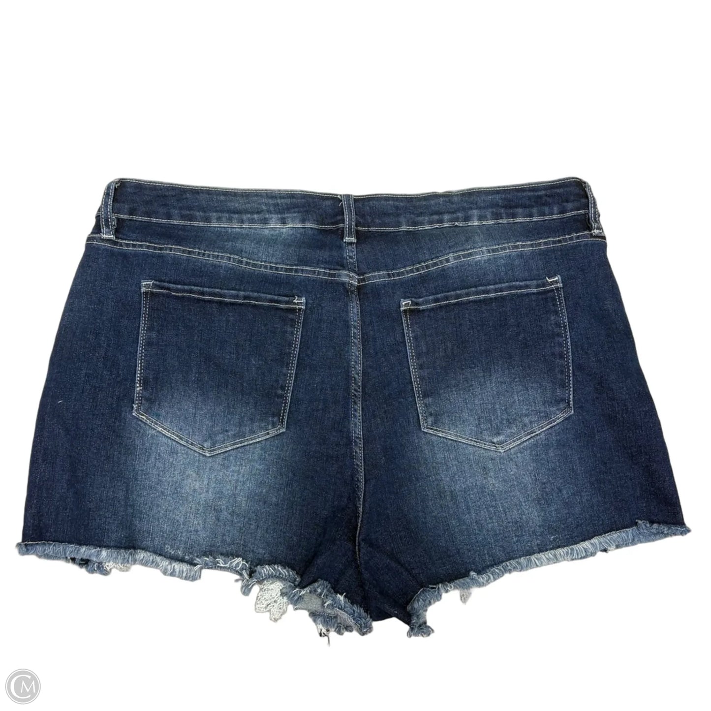 Shorts By Fashion Nova In Blue Denim, Size: 22