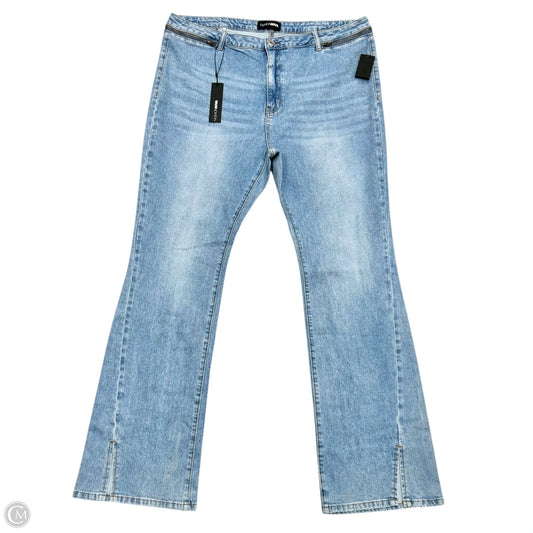 Jeans Boot Cut By Fashion Nova In Blue Denim, Size: 22