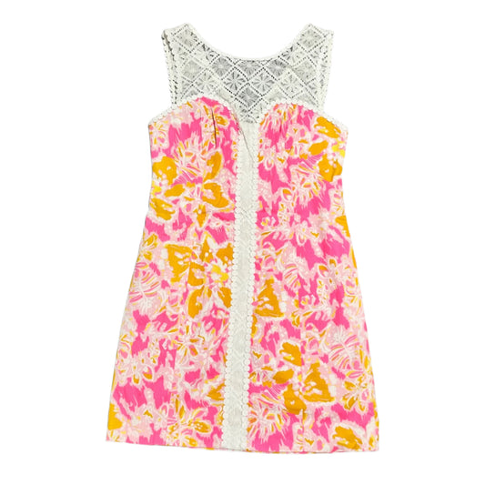 Dress Designer By Lilly Pulitzer In White Pink, Size: S