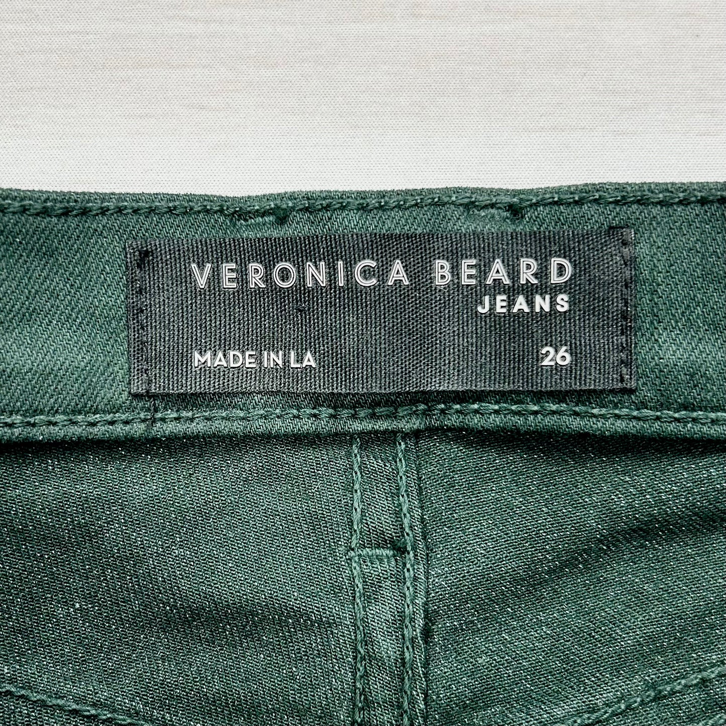 Green Denim Jeans Designer By Veronica Beard, Size: 2