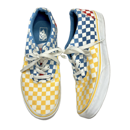Checkered Pattern Shoes Sneakers By Vans, Size: 8.5