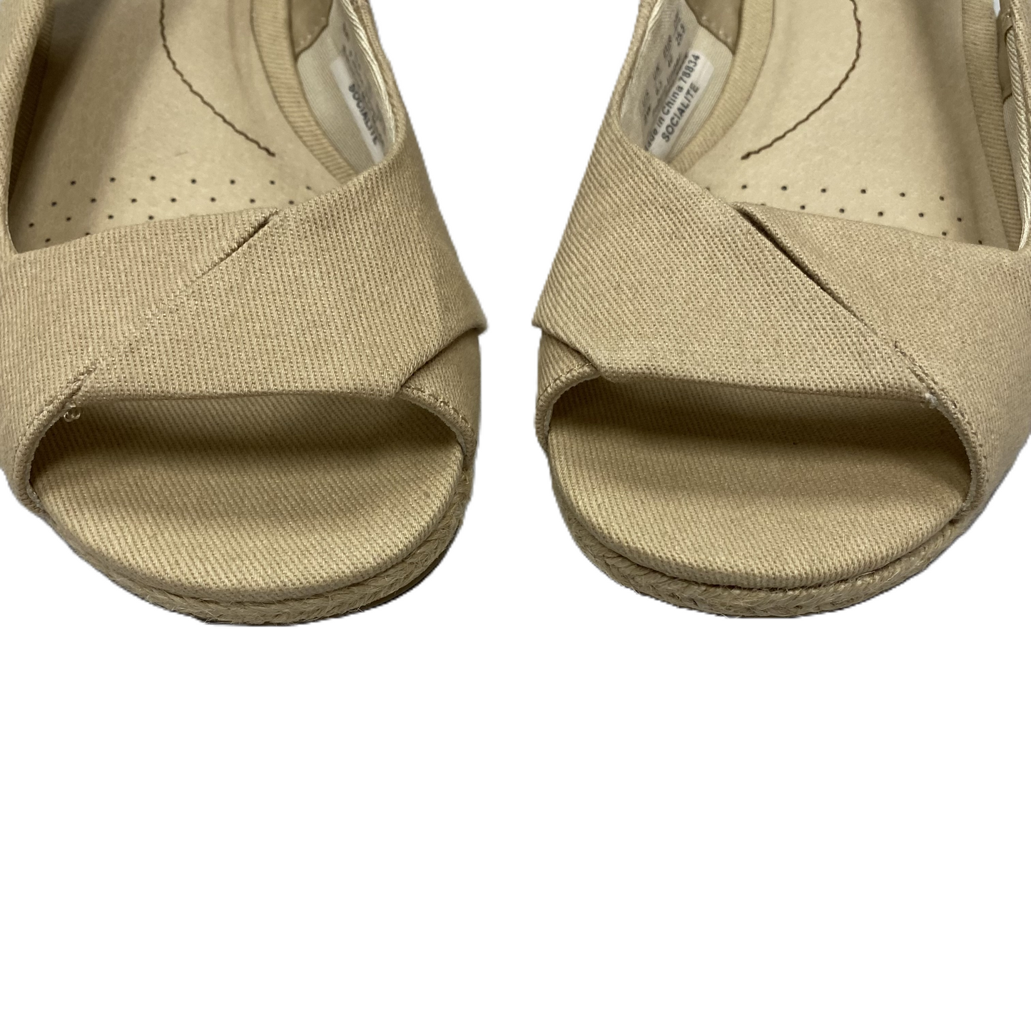 Beige Sandals Heels Wedge By Life Stride, Size: 9