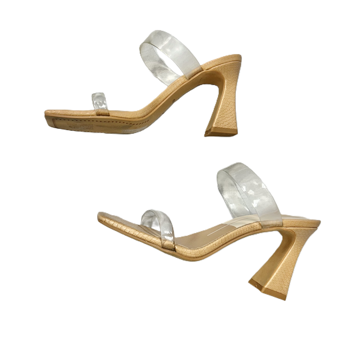 Clear Sandals Heels Block By Dolce Vita, Size: 6.5