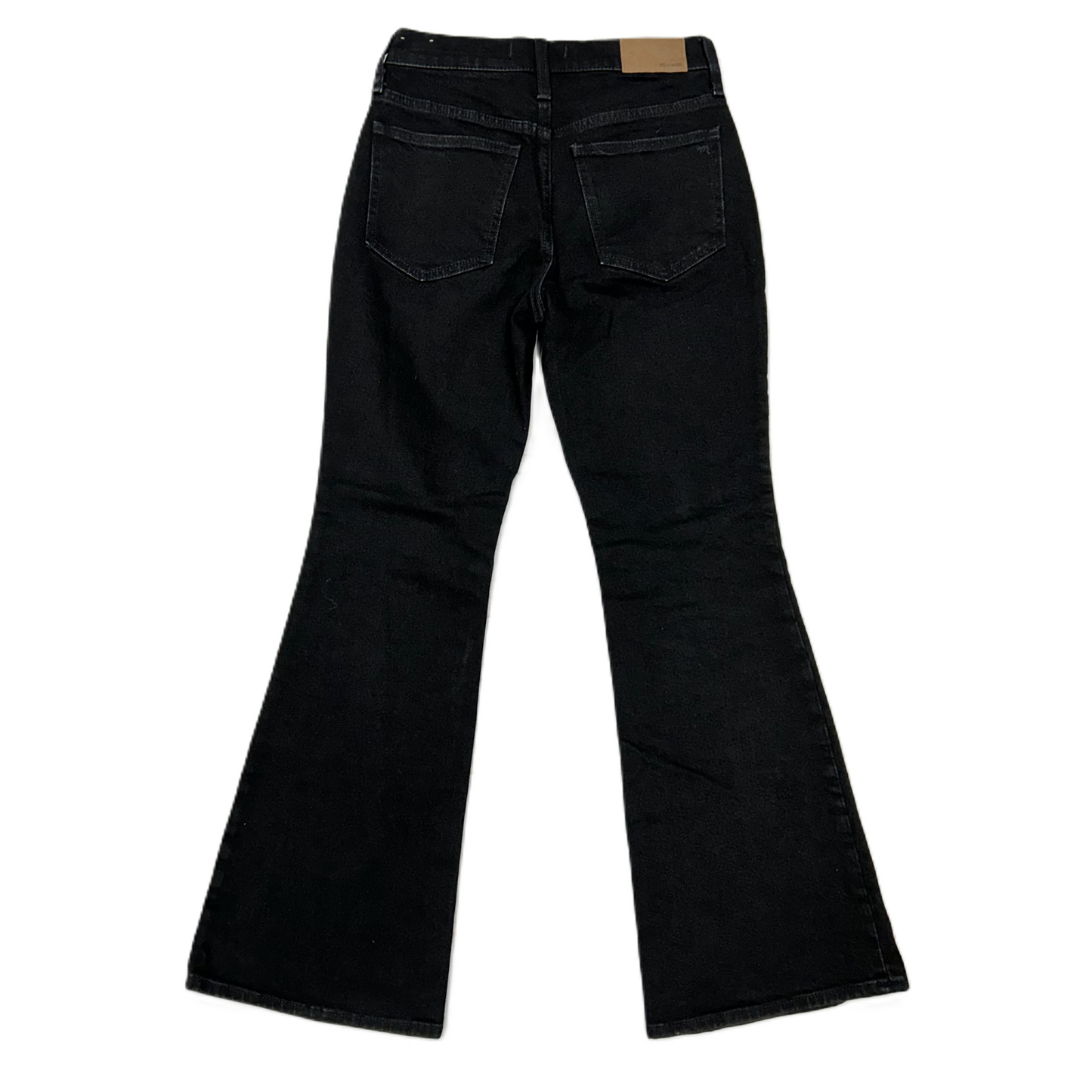 Jeans Flared By Madewell in Black Denim, Size: 0p