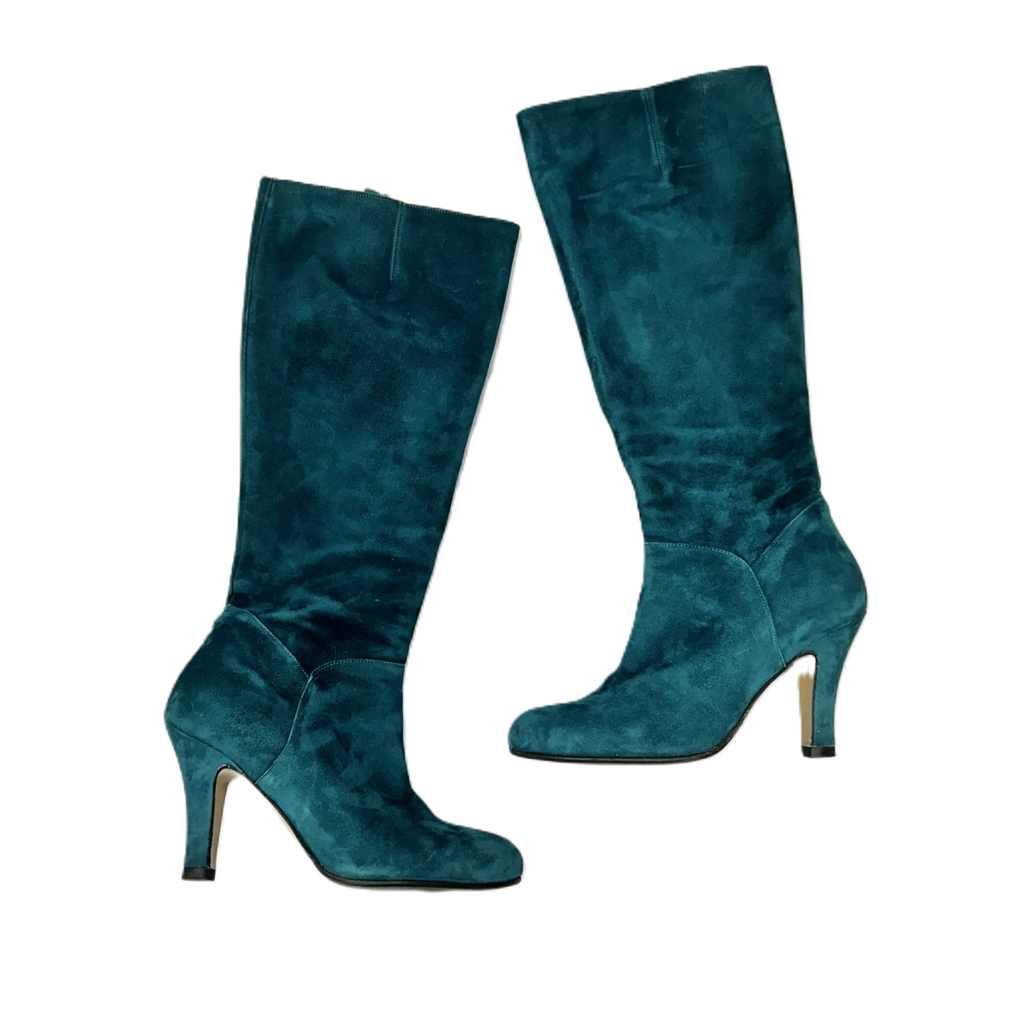 Boots Knee Heels By Lenora In Teal, Size: 5.5