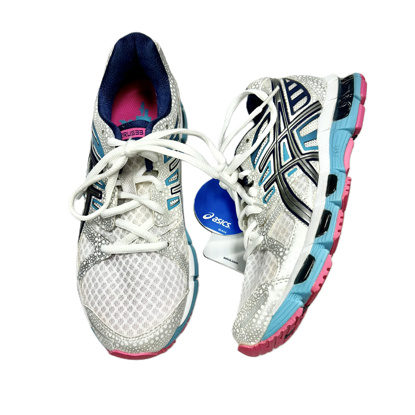 Shoes Athletic By Asics In Blue & White, Size: 6.5