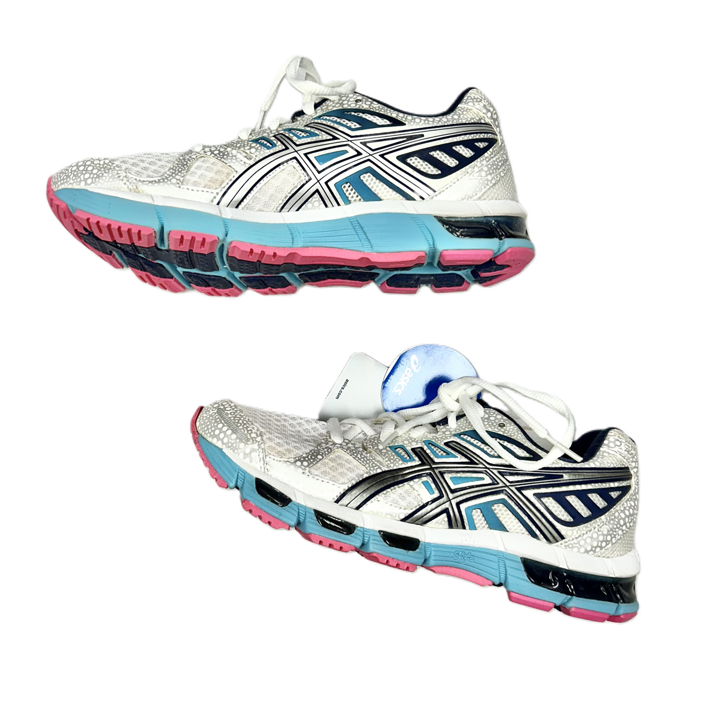 Shoes Athletic By Asics In Blue & White, Size: 6.5