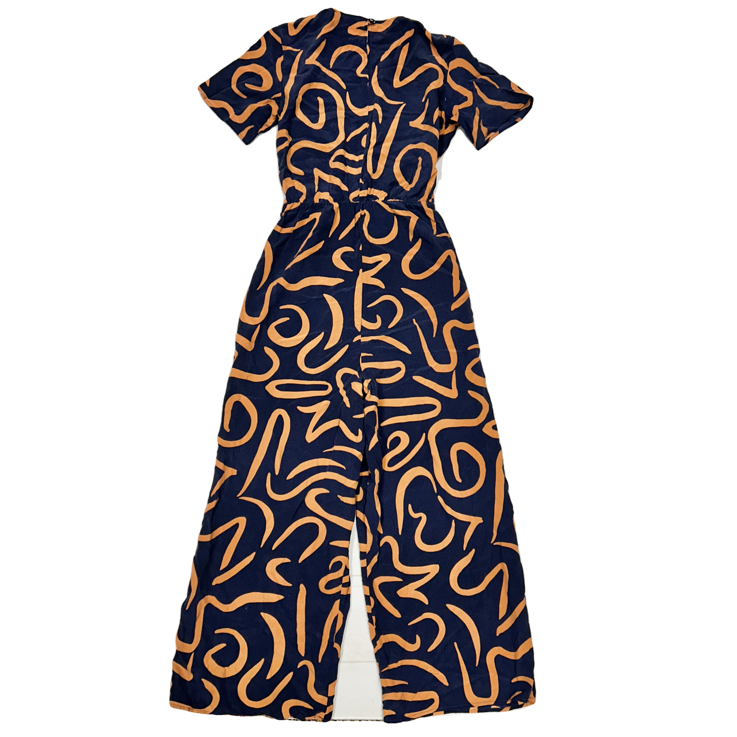 Jumpsuit By Amour In Blue & Brown, Size: Xs