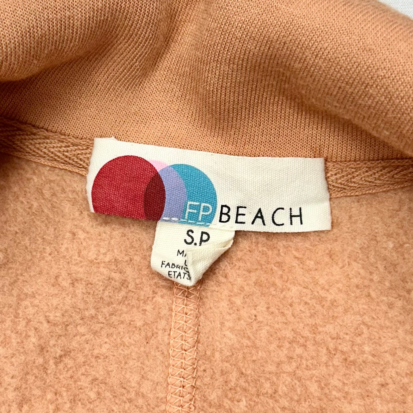 Sweatshirt Collar By Free People In Peach, Size: S