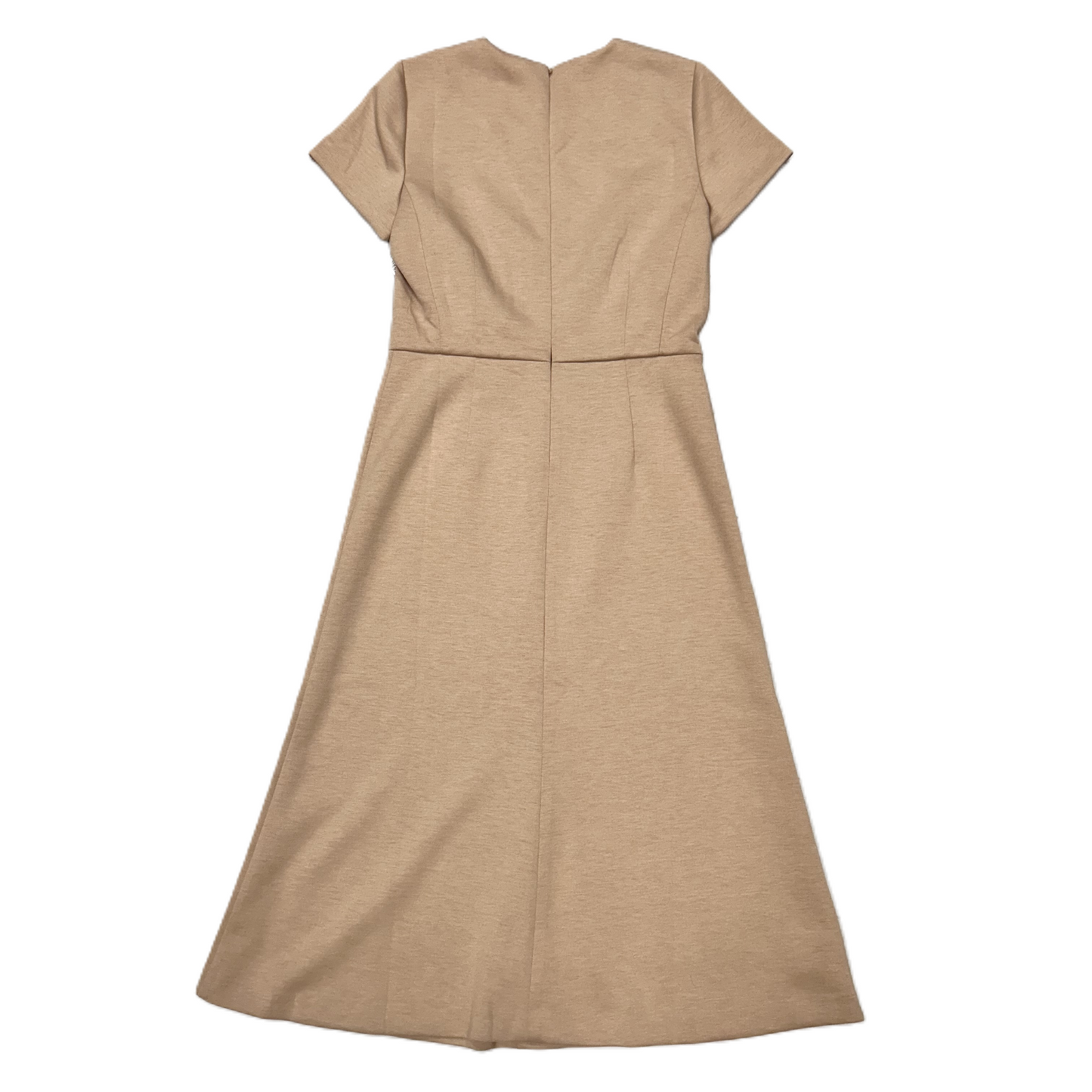 Dress Casual Midi By Ann Taylor In Tan, Size: S