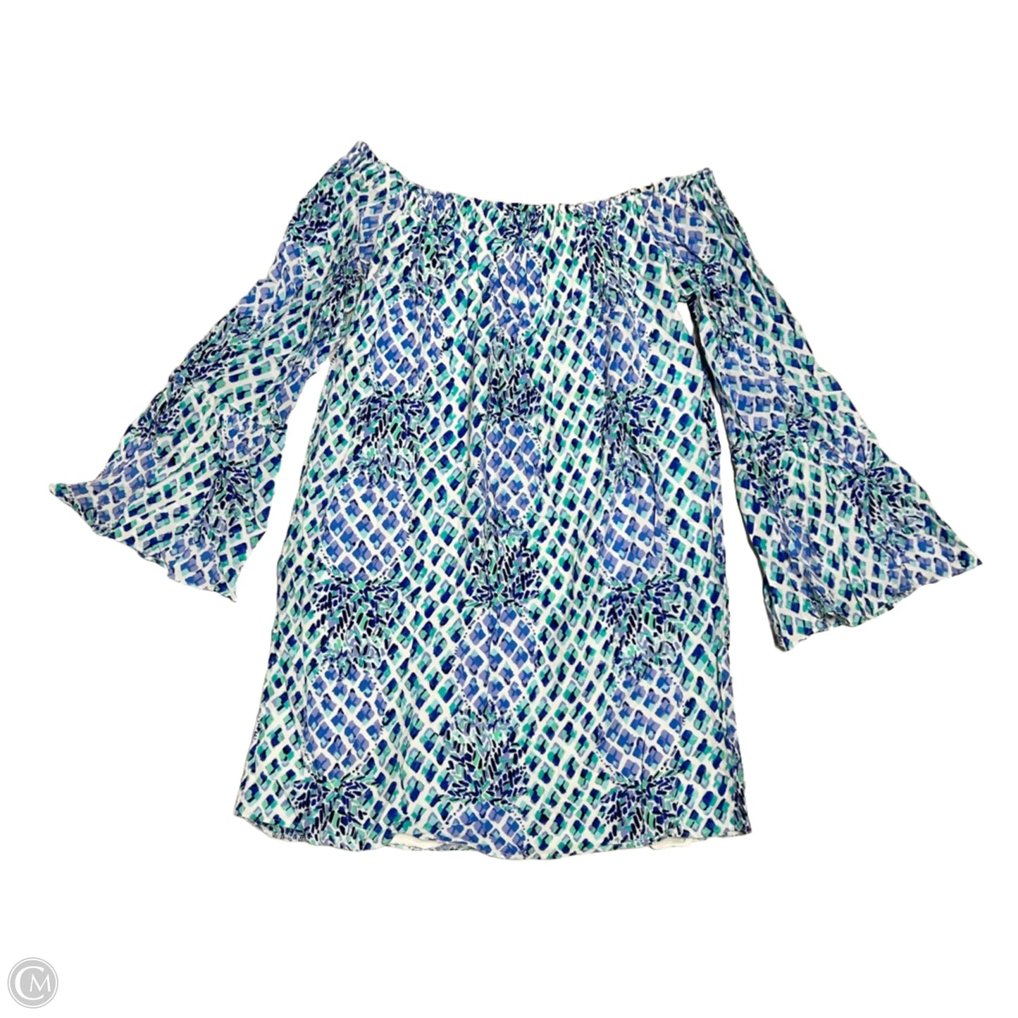 Dress Designer By Lilly Pulitzer In Blue & White, Size: S