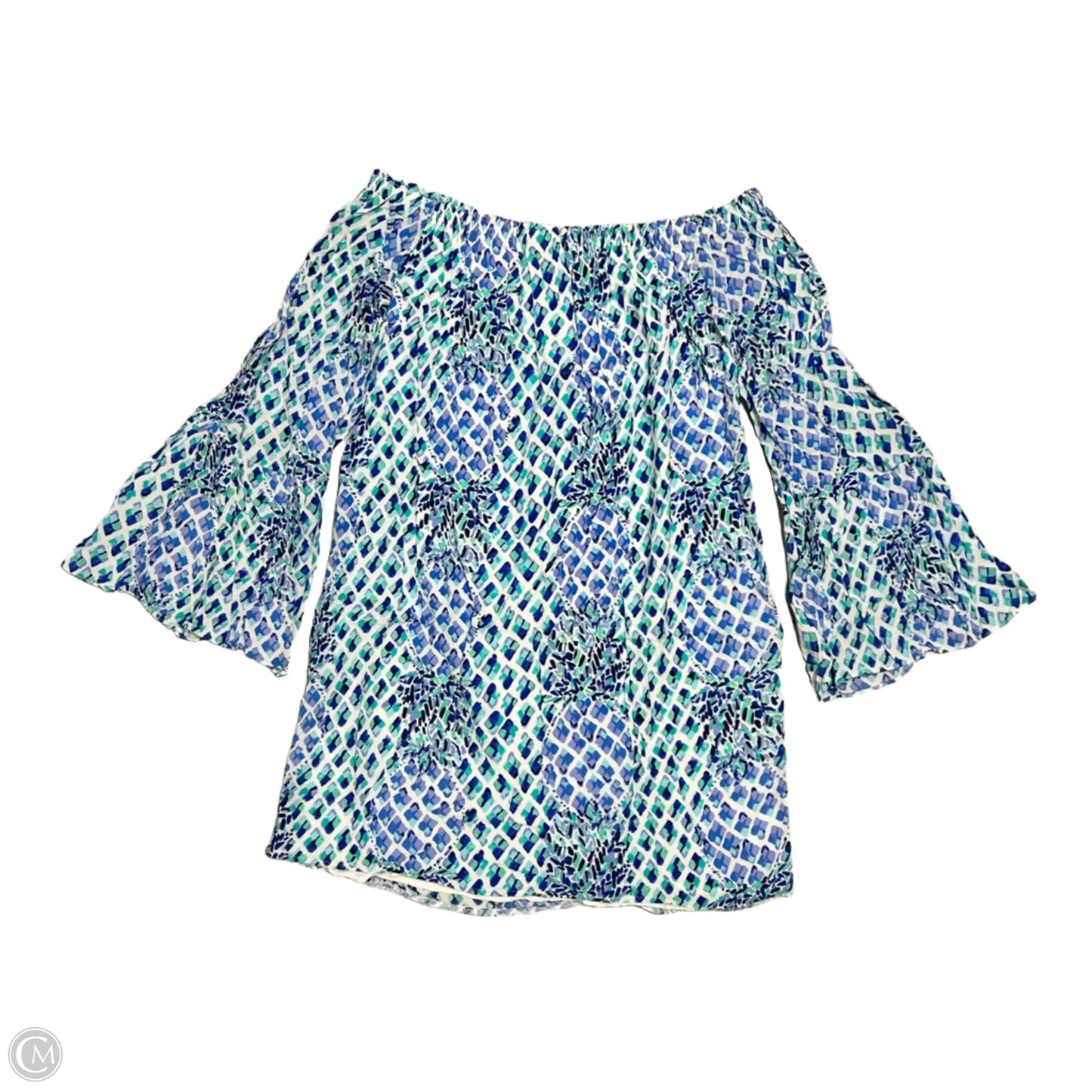 Dress Designer By Lilly Pulitzer In Blue & White, Size: S