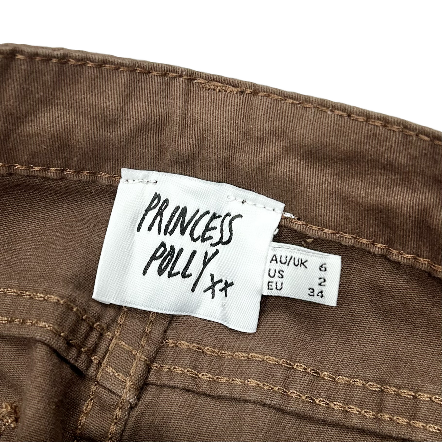 Jeans Flared By Princess Polly In Brown Denim, Size: 2