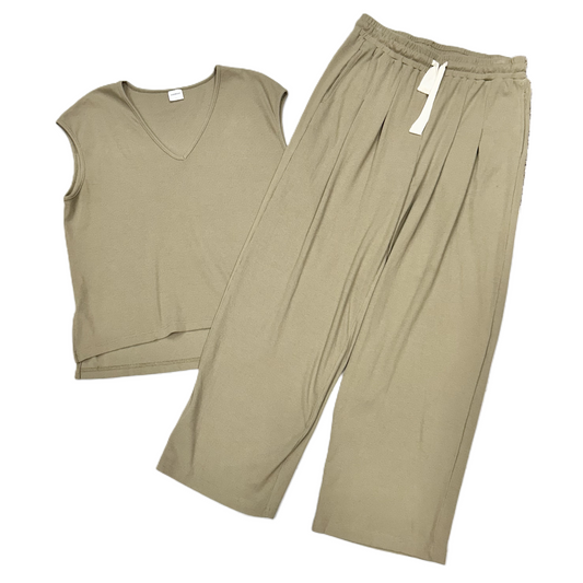 Pants Set 2pc By Xieerduo In Brown, Size: L