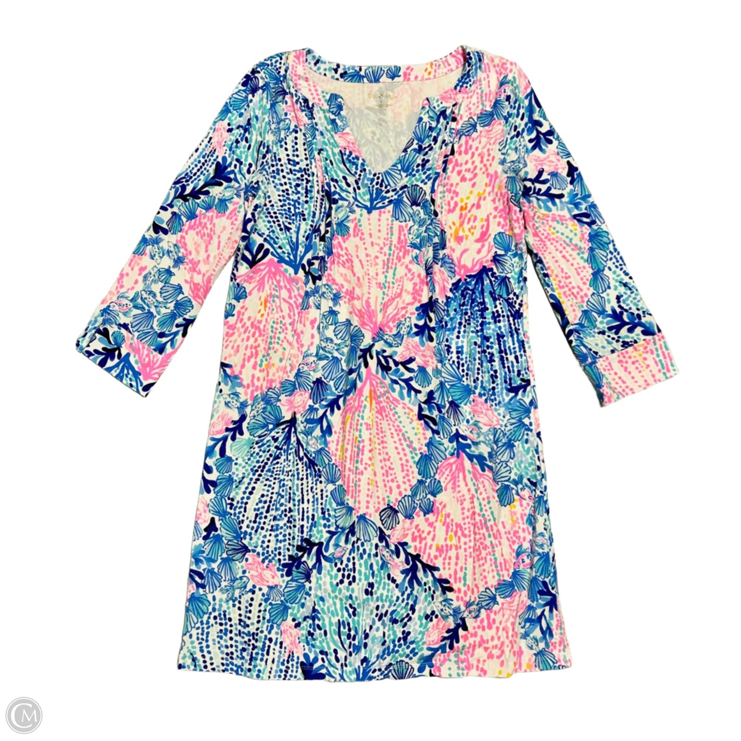 Dress Designer By Lilly Pulitzer In Blue & Pink, Size: Xs
