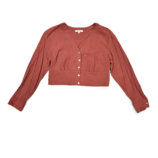 Top Long Sleeve By Madewell In Mauve, Size: M