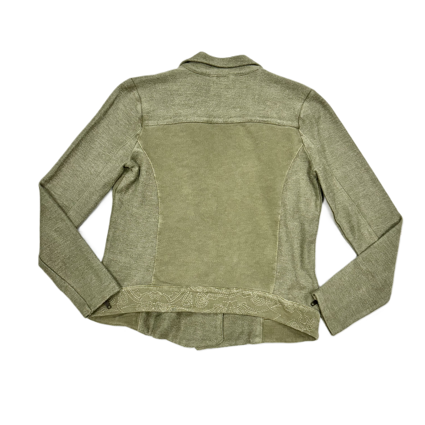 Jacket Moto By Lucky Brand In Green, Size: M