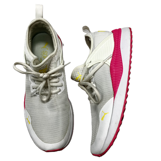 Shoes Athletic By Puma In Pink & White, Size: 8