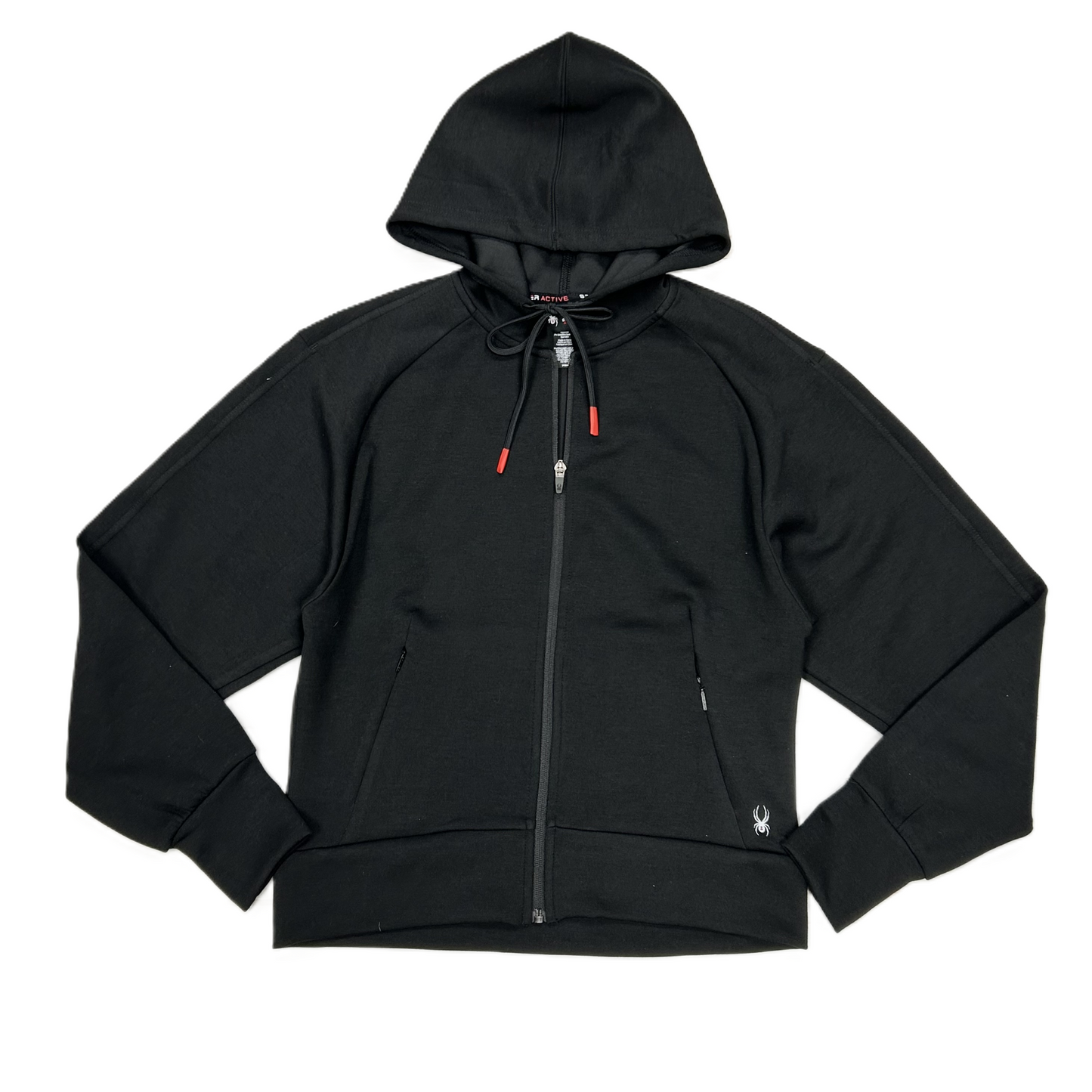 Athletic Sweatshirt Hoodie By Spyder In Black, Size: M