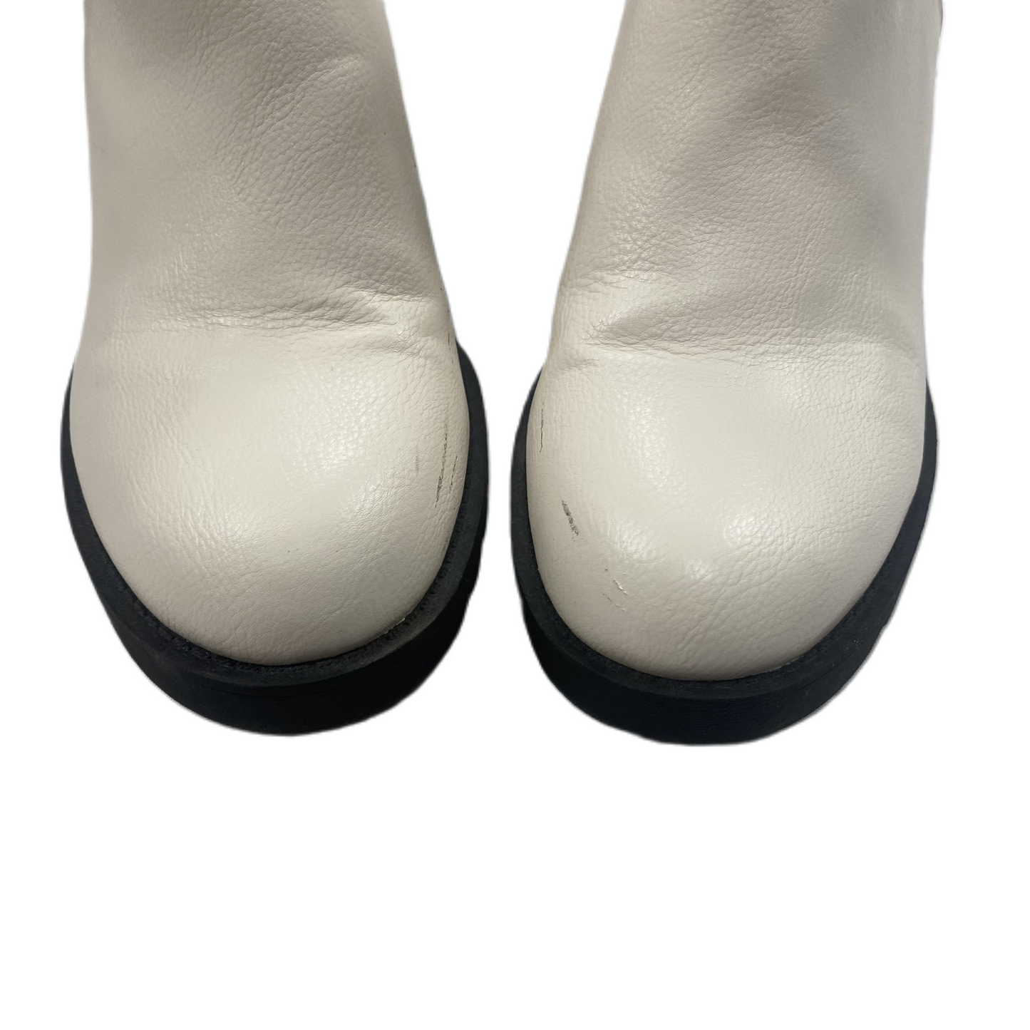 Boots Ankle Heels By Xappeal In Black & Cream, Size: 9.5