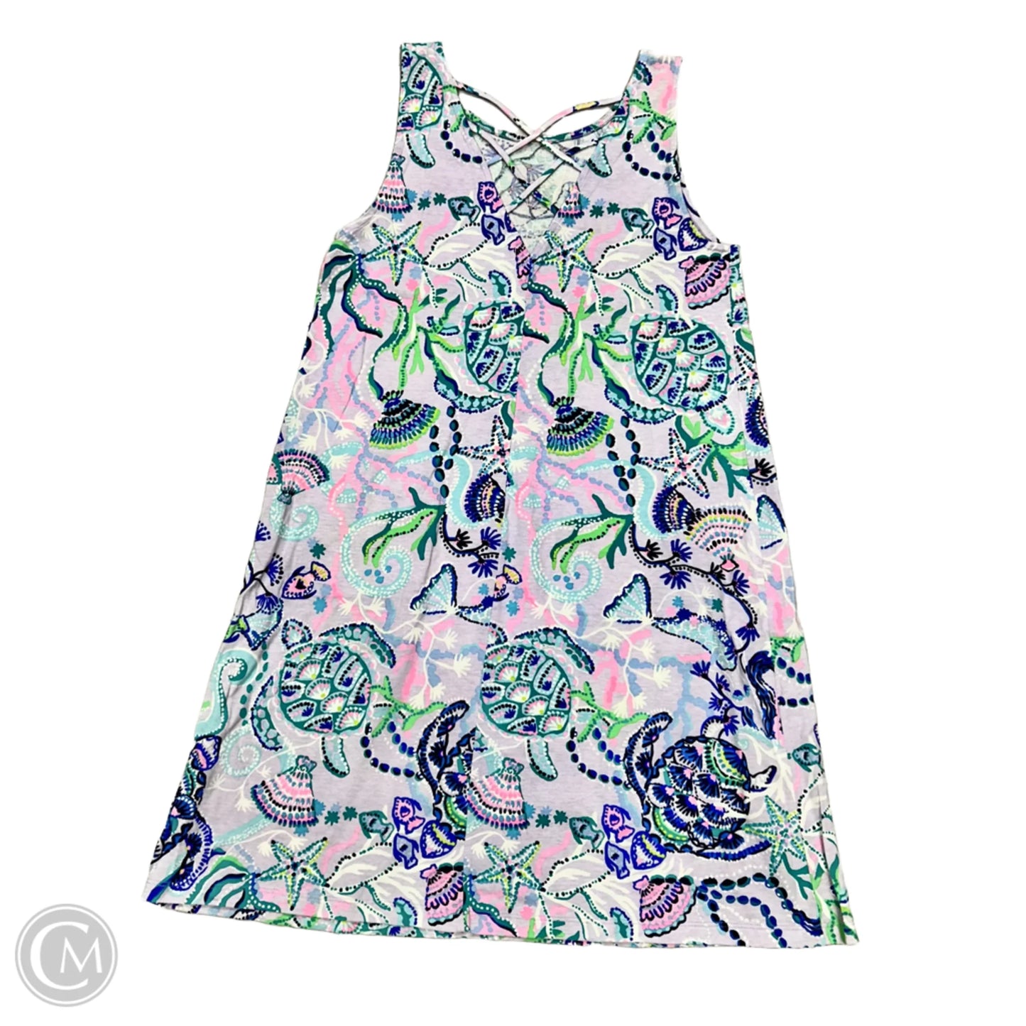 Dress Designer By Lilly Pulitzer In Blue & Purple, Size: S