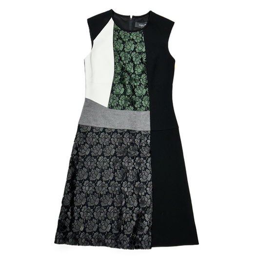 Dress Designer By Derek Lam In Black & Green, Size: S