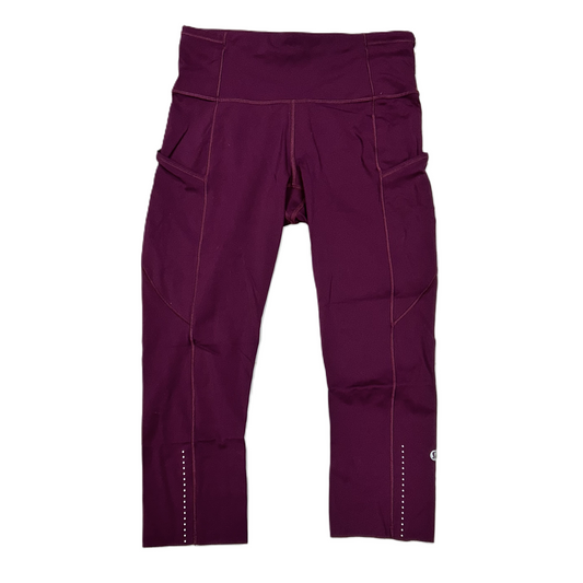 Athletic Leggings Capris By Lululemon In Purple, Size: S