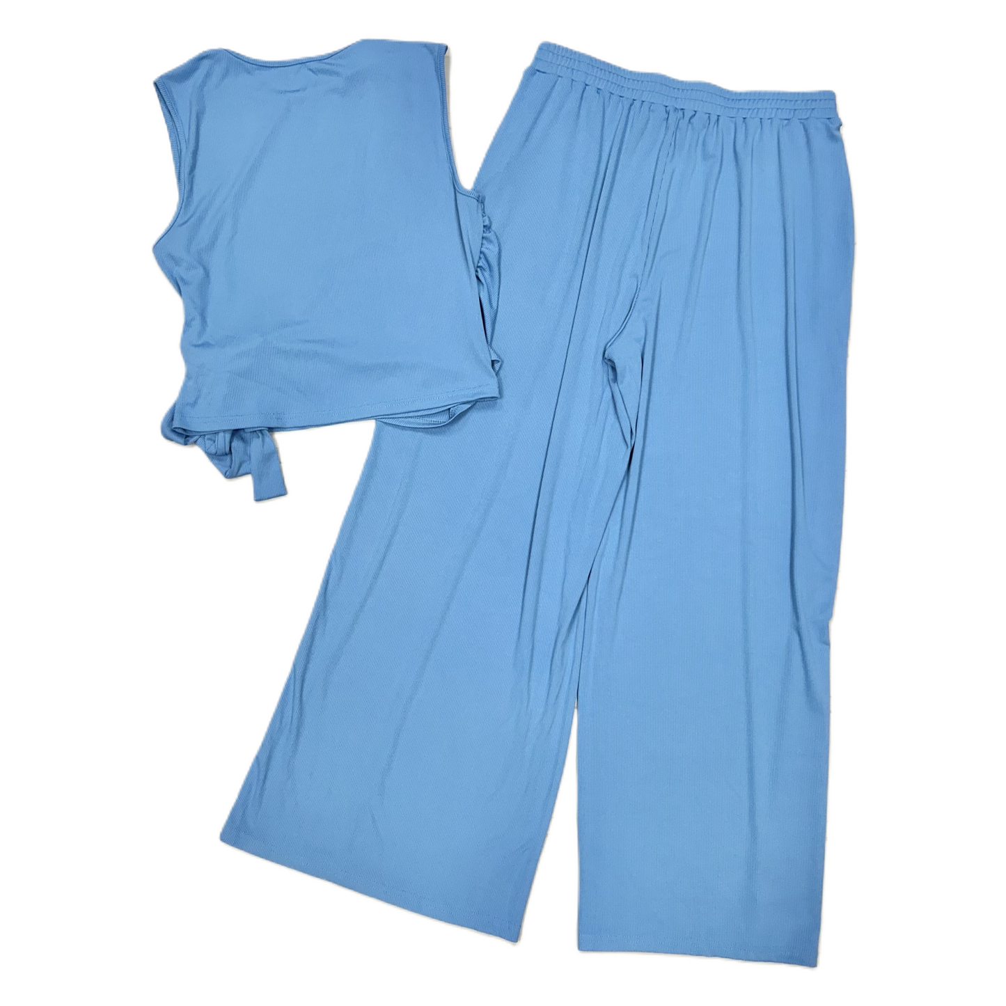 Pants Set 2pc By Yozi In Blue, Size: 12