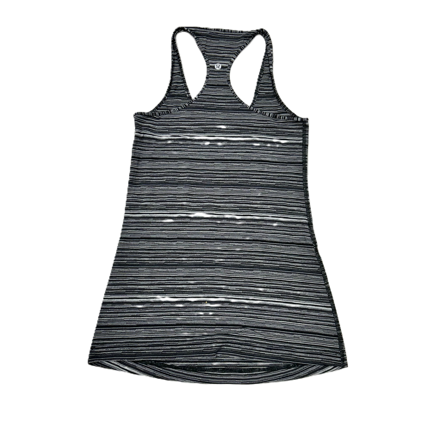 Athletic Tank Top By Lululemon In Black & Grey, Size: S