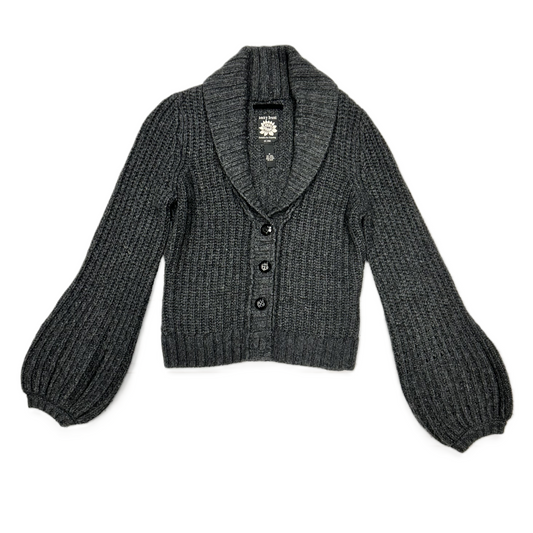 Sweater Cardigan By Lucky Brand In Grey, Size: M