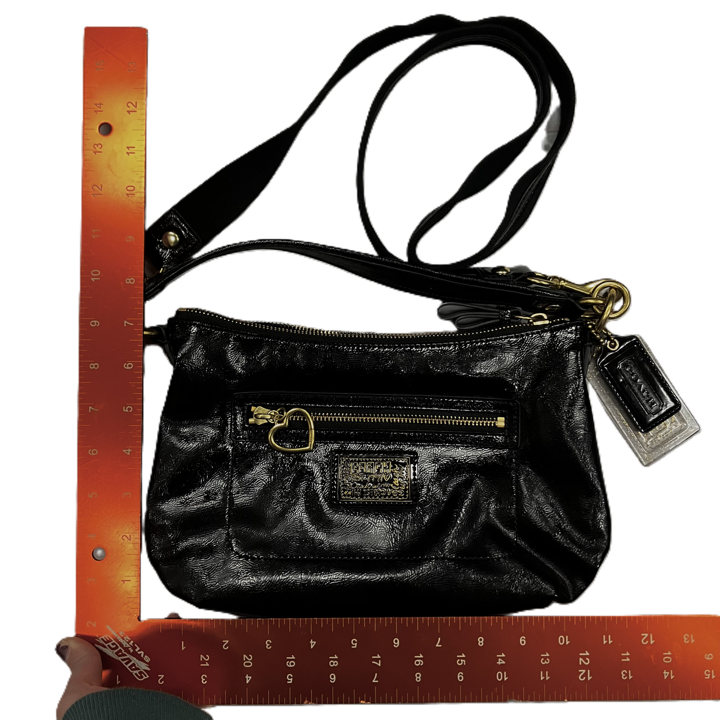 Crossbody Designer By Coach, Size: Medium