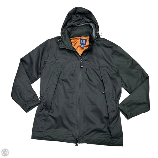Jacket Windbreaker By Gap In Black, Size: M