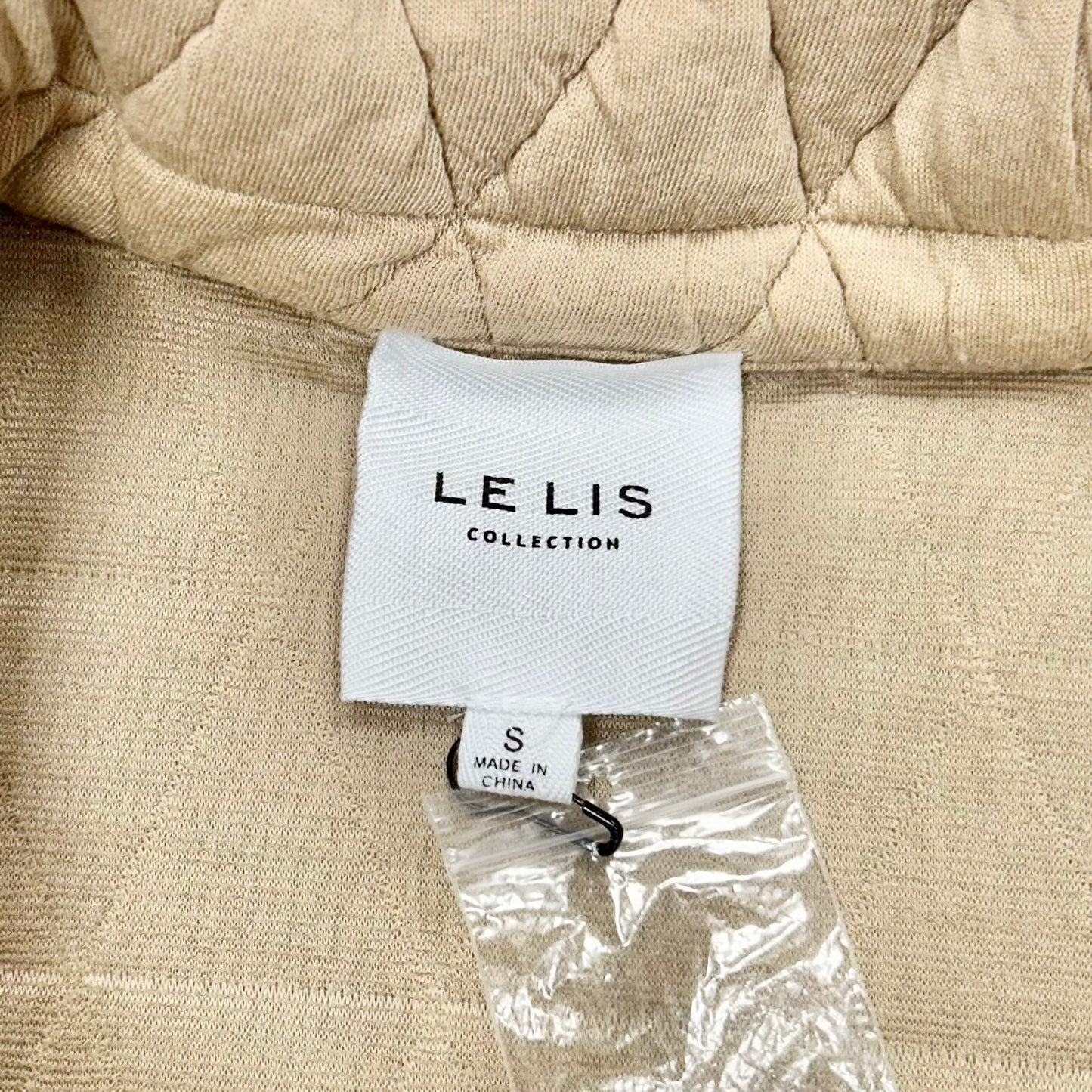 Jacket Shirt By Le Lis In Tan, Size: S