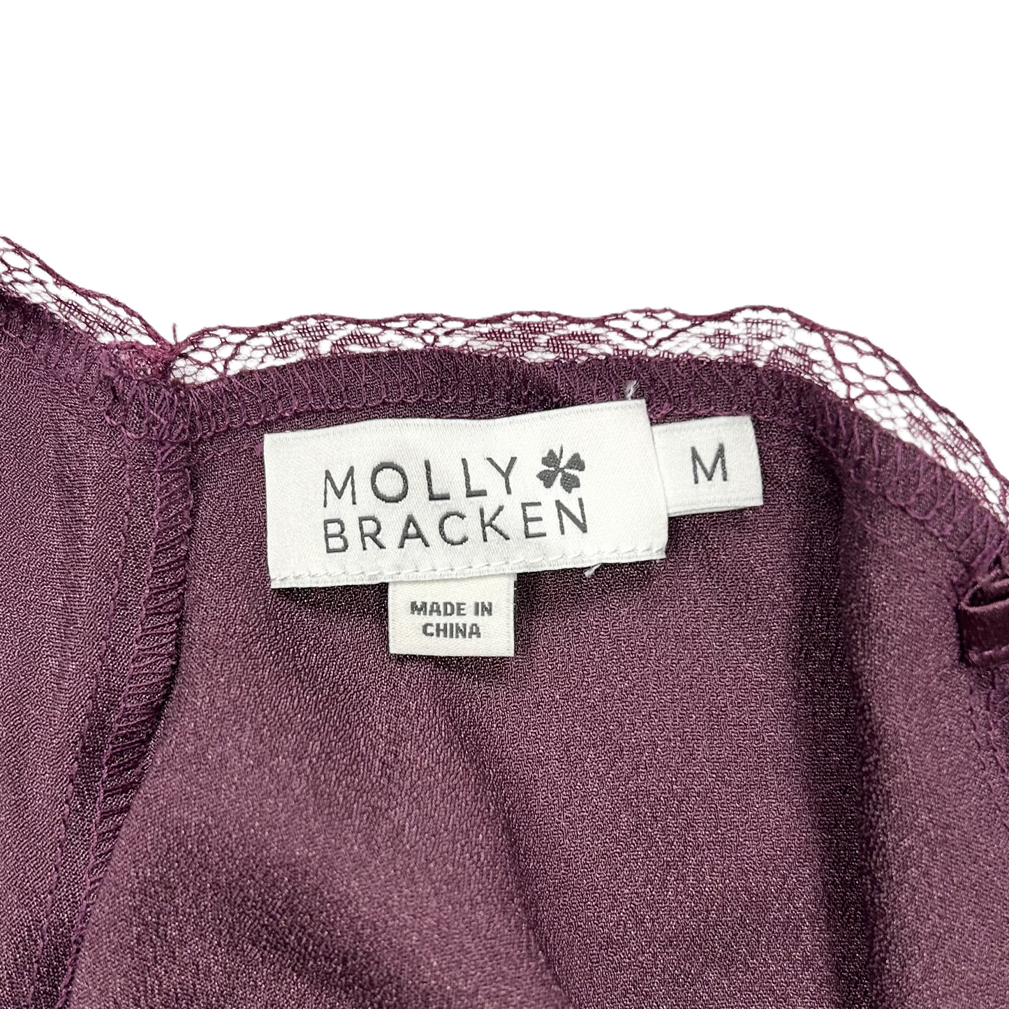 Blouse Sleeveless By Molly Bracken In Purple, Size: M