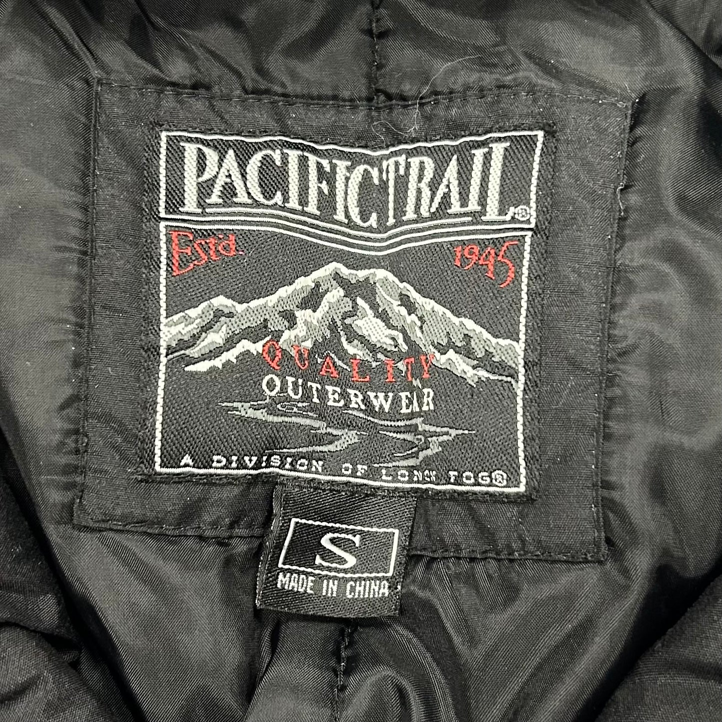 Coat Parka By Pacific Trail In Black & Blue, Size: S